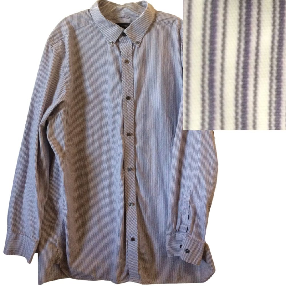 Banana Republic cotton LS striped Oxford shirt XXL